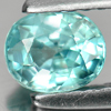 0.83 Ct. Oval Shape Natural Blue Zircon Cambodia Gem