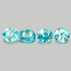 3.06 Ct. 4 Pcs Oval Shape Natural Blue Zircon Cambodia