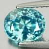 1.93 Ct. Oval Shape Natural Gem Blue Zircon Cambodia