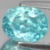 2.50 Ct. Good Color Oval Shape Natural Blue Zircon Gem