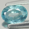 1.38 Ct. Oval Shape Natural Blue Zircon Cambodia Gem