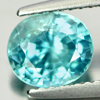1.96 Ct. Oval Shape Natural Blue Zircon Cambodia Gem