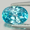 2.45 Ct. Oval Shape Natural Blue Zircon Cambodia Gem