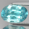 Blue Zircon 2.58 Ct. Oval Shape 9.4 x 6.5 x 4.2 Mm. Natural Gem From Cambodia