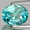 1.51 Ct. Oval Shape Natural Blue Zircon Cambodia Gem