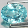 1.77 Ct. Oval Shape Natural Blue Zircon Cambodia Gem