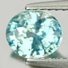 1.28 Ct. Oval Shape Natural Blue Zircon Cambodia Gem