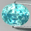 1.69 Ct. Oval Shape Natural Blue Zircon Cambodia Gem