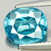 3.34 Ct. Oval Shape Natural Gemstone Clean Blue Zircon From Cambodia