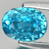 Blue Zircon 2.68 Ct. Clean Oval 7.3 x 5.5 x 5.9 Mm. Natural Gemstone Cambodia