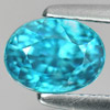 Blue Zircon 2.00 Ct. Clean Oval 6.8 x 5.1 x 5.5 Mm. Natural Gemstone Cambodia