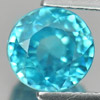 Blue Zircon 2.69 Ct. Oval Size 6.8 x 6.6 x 5.4 Mm. Natural Gemstone Cambodia
