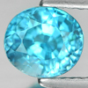 Blue Zircon 2.20 Ct. VVS Oval Shape 6.8 x 6.1 Mm. Natural Gemstone From Cambodia