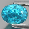 Blue Zircon 2.23 Ct. VVS Oval Shape 7 x 5.4 x 5.6 Mm. Natural Gemstone Cambodia