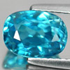 Blue Zircon 3.48 Ct. VVS Oval Shape 8.8 x 6.4 x 5.5 Mm Natural Gemstone Cambodia