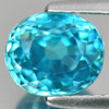 Blue Zircon 3.29 Ct. VVS Oval Shape 8 x 6.7 x 5.7 Mm. Natural Gemstone Cambodia