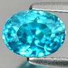 Blue Zircon 2.18 Ct. VVS Oval 7.4 x 5.5 x 5.3 Mm. Natural Gemstone From Cambodia