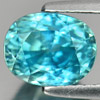 Blue Zircon 3.81 Ct. Oval Shape 8.3 x 6.6 Mm. VVS Natural Gemstone Cambodia