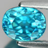 Blue Zircon 2.38 Ct. VVS Oval Shape 6.9 x 5.4 x 5.8 Mm Natural Gemstone Cambodia