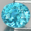 1.83 Ct. Oval Shape 6.3 x 5.6 x 4.9 Mm.Natural Gemstone Blue Zircon Cambodia