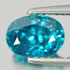2.22 Ct. Oval Shape Natural Blue Zircon Cambodia Gem