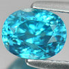 2.31 Ct. Oval Shape 7.3 x 5.6  Natural Gemstone Blue Zircon