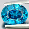 2.72 Ct. Oval Shape Natural Gem Blue Color Zircon From Cambodia