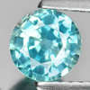 Calibrate Size 1.04 Ct. Round Natural Gem Blue Zircon