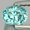 0.83 Ct. Oval Shape Natural Blue Zircon Cambodia Gems