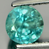 1.14 Ct. Round Shape Natural Blue Zircon Cambodia Gem