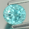 Blue Zircon 1.04 Ct. Oval Shape 5.1 x 4.5 Mm. Natural Gemstone From Cambodia