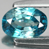 Top Color 1.11 Ct. Oval Natural Blue Zircon Cambodia