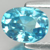 Top Color 1.24 Ct. Oval Natural Blue Zircon Cambodia