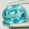 Top Color 1.52 Ct. Oval Natural Blue Zircon Cambodia