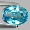 1.32 Ct. Good Oval Shape Gems Natural Blue Zircon Cambodia