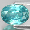 Blue Zircon 1.38 Ct. Oval Shape 7.1 x 5.1 Mm. Natural Gemstone From Cambodia
