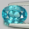 Top Color 1.50 Ct. Oval Natural Blue Zircon Cambodia