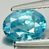 1.15 Ct. Sz 7 x 5 Mm. Natural Gem Blue Color Zircon Oval Shape
