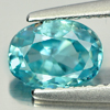 1.28 Ct. Oval Shape Natural Blue Zircon Cambodia Gems