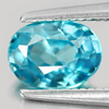 1.43 Ct. Charming Oval Shape Natural Blue Zircon Gem