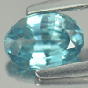 1.30 Ct. Oval Shape Natural Blue Zircon Cambodia Gems