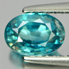 1.50 Ct. Oval Shape Natural Blue Zircon Gemstone