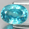 Oval Shape 7 x 5.1 x 3.7 MM. 1.38 Ct. Natural Gemstone Blue Zircon Cambodia