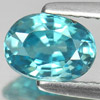 Oval Shape 1.28 Ct. Natural Blue Zircon Cambodia Gem