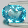Good Cutting 1.32 Ct. Oval Natural Gem Blue Color Zircon