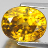 Yellow Zircon 8.99 Ct. VVS Oval Shape 11.4 x 8.9 Mm. Natural Gemstone Cambodia