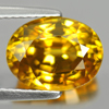Yellow Zircon 6.11 Ct. Clean Oval Shape 10.7 x 8.2 Mm. Natural Gemstone Cambodia