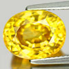 Zircon Yellow 8.18 Ct. Clean Oval Shape 11.7 x 9.2 Mm. Natural Gemstone Cambodia