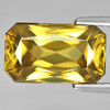 Yellow Zircon 8.54 Ct Clean Octagon Shape 12.9 x 7.7 x 6.4 Mm. Natural Gemstone