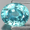 1.60 Ct. Charming Oval Shape Natural Blue Zircon Gemstone